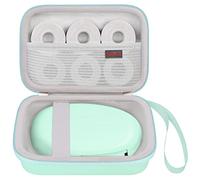 Elonbo Étiquette pour imprimante d'étiquettes supvan E10 Mini Bluetooth, Poche intérieure en Maille supplémentaire pour Papier d'étiquette, Vert (Cas Seulement! Fabricant d'étiquettes Non Inclus)