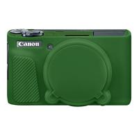 Elonbo Étui de protection en silicone pour appareil photo numérique Canon PowerShot SX740 / SX730, Canon PowerShot SX740 HS / SX730 avec couvercle d'objectif amovible, vert