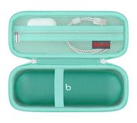 Elonbo Étui de transport pour Beats Pill - Haut-parleur Bluetooth portable, Beats Pill - Étanche - Sac de voyage rigide - Poche en maille pour chargeur - Vert