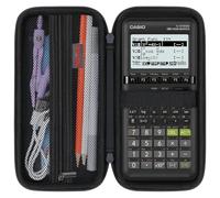 Elonbo Étui de transport pour calculatrice graphique couleur Casio fx-CG50 PRIZM/Casio fx-9750GIII/991ES Plus/991CW/115ES Plus/300ES/300MS - Noir + noir