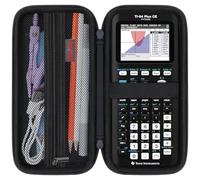 Elonbo Étui de transport pour calculatrice graphique couleur Texas Instruments TI-84 Plus CE/TI-84 Plus/TI-83 Plus/TI-83 Plus CE, poche supplémentaire en maille pour câble de charge manuel (français