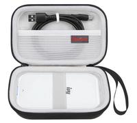 Elonbo Étui de Transport pour imprimante Photo Canon Ivy Mini/Canon Ivy 2 Mini, Canon Ivy CLIQ CLIQ + CLIQ 2 CLIQ + 2 Portable Bluetooth Instant Camera Printer, Mesh Bag fit Photo Paper Cable, Noir