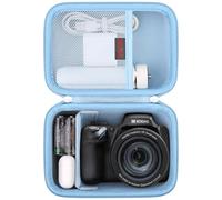 Elonbo étui de Transport pour Kodak PIXPRO AZ528 / AZ255 / AZ405 / AZ425 / AZ401 caméra numérique, Kodak PIXPRO Astro Zoom Vlogging caméra Dur Voyage Sac de Stockage, Bleu