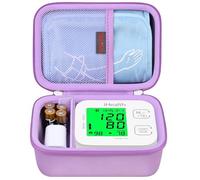 Elonbo Étui de transport pour le moniteur de tension artérielle du bras supérieur intelligent iHealth Track, sac de voyage et support de rangement pour le moniteur de tension artérielle, Violet