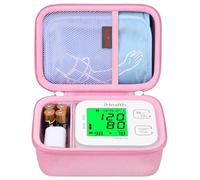 Elonbo Étui de Transport pour Le Moniteur de Tension artérielle du Bras supérieur Intelligent iHealth Track, Sac de Voyage et Support de Rangement pour Le Moniteur de Tension artérielle, Rose