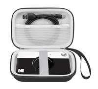 Elonbo Étui Portable pour Appareil Photo Kodak Printomatic Digital Instant Print Camera, Sac de Rangement pour Imprimante Photo Portable Bluetooth, Sac en Filet pour Papier Photo Zink, Noir