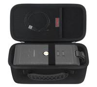 Elonbo Étui pour Marshall Middleton Haut-Parleur Bluetooth Portable sans Fil - Parleur de Voyage Sac de Protection Housse de Rangement, Maille supplémentaire Poche pour Cordon de Charge, Noir