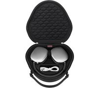 Elonbo Étui Rigide et Portable pour Apple airpods Max écouteurs Intra - Auriculaires sans Fil, Nouveau airpods Max Bluetooth Casque Voyage Housse de Protection Casque Housse de Rangement, Noir