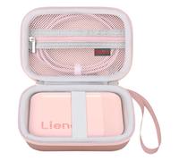 Elonbo Liene 2x3 Valise D'imprimante Photo, Portable Instant Printer Voyage Stand, Mini Sac D'imprimante Photo. La Poche en Maille Convient au Papier Photo et aux Câbles. Rose