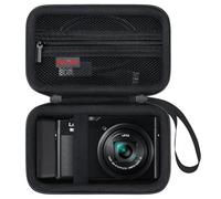 Elonbo LX10/LX100/ZS60/ZS70 /ZS80 /ZS200 /ZS100 4K Cas Portable pour Appareil Photo Numérique, Vlogging Camera Voyage Sac Housse de Rangement. Noir