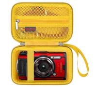 Elonbo Om System Portable Case Robuste TG - 7 Appareil Photo numérique/Om System olympu TG - 7 Appareil Photo sous - Marin, Robuste WiFi 4K vidéo Appareil Photo numérique Sac de Voyage, Jaune