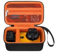 Elonbo pixpro wpz2 Robuste imperméable à l'eau Appareil Photo numérique Valise, Antichoc WiFi 4K vidéo Appareil Photo numérique Housse de Rangement. Noir+Orange