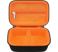 Elonbo Sac de Transport pour Jouet interactif Bitzee Jurassic World Dinosaur, Bitzee Digital Pet Jouet interactif virtuel Sac de Voyage Rigide, Noir+Orange