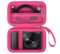 Elonbo Sac de Transport pour Jouet interactif Bitzee Jurassic World Dinosaur, Bitzee Digital Pet Jouet interactif virtuel Sac de Voyage Rigide, Framboises