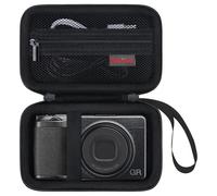 Elonbo Sac de Transport pour Ricoh GR IIIx HDF/GR IIIx/GR III HDF/GR III/GR II/GR Caméra numérique, RICOH GR Premium Compact Caméra Sac de Voyage Dur, Noir