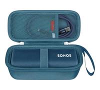 Elonbo Sacoche de Transport pour Sonos Roam 2/Sonos Roam Enceinte Bluetooth Portable étanche, Sacoche de Protection de Voyage pour Enceinte sans Fil, Pochette Filet supplémentaire pour Le câble, Bleu