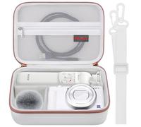 Elonbo Sacoche de Transport pour Sony ZV-1, Blanc + bandoulière