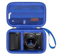 Elonbo Sony ZV-1 / ZV-1F / ZV-1 II étui de Transport pour Appareil Photo numérique, 4K Video Streaming Camera Hard Travel Housse de Rangement Sac de Rangement Rack de Rangement. Bleu