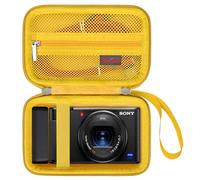 Elonbo Sony ZV-1 / ZV-1F / ZV-1 II étui de Transport pour Appareil Photo numérique, 4K Video Streaming Camera Hard Travel Housse de Rangement Sac de Rangement Rack de Rangement. Jaune
