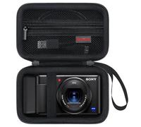 Elonbo Sony ZV-1 / ZV-1F / ZV-1 II étui de Transport pour Appareil Photo numérique, 4K Video Streaming Camera Hard Travel Housse de Rangement Sac de Rangement Rack de Rangement. Noir