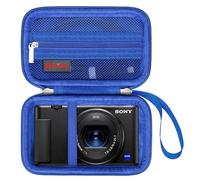 Elonbo Sony ZV-1 / ZV-1F / ZV-1 II étui de Transport pour Appareil Photo numérique, 4K Video Streaming Camera Hard Travel Housse de Rangement Sac de Rangement Rack de Rangement. Bleu