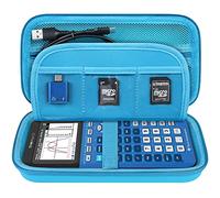 Elonbo Texas Instruments Ti - 84 Plus ce/Ti - 84 Plus/Ti - 83 Plus ce/Casio FX - 9750gii Couleur Calculatrice Graphique Valise, Bleu