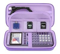 Elonbo Texas Instruments TI-84 Plus CE/TI-84 Plus/TI-83 Plus CE/Casio fx-9750GII Couleur Calculatrice Graphique étui de Transport, Violet