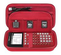 Elonbo Texas Instruments TI-84 Plus CE/TI-84 Plus/TI-83 Plus CE/Casio fx-9750GII Couleur Calculatrice Graphique étui de Transport, Rouge