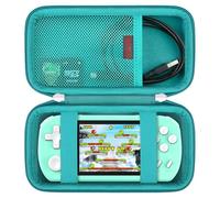 Elonbo Valise Compatible avec Les Jeux de Poche pour Adultes beiyue 16 Bits pour Enfants, Sac de Voyage Vintage Classique pour Jeux vidéo, Vert+Vert