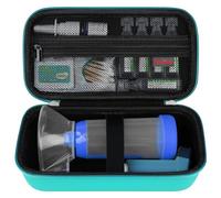 Elonbo Valise d'inhalateur d'asthme, joint d'inhalateur d'enfant et d'adulte, masque, support d'inhalateur sac d'organisation de voyage d'asthme, poche appropriée pour le médicament d'allergie, Vert