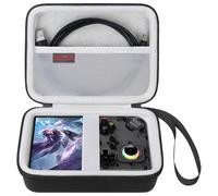 Elonbo Valise pour amberlit RG405V Vintage Console de Jeu Portable, Vertical Edition Android Vintage Handheld Game Voyage Sac de Rangement Rack, Noir