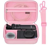 Elonbo ZV-1 / ZV-1F /ZV-1 II Vlog étui de Transport pour Appareil Photo Numérique, Bluetooth Grip Vlogger Kit D'accessoires pour Vlogging Youtube 4K Camera Sac de Voyage, Rose