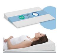 ELONEO Coussin cale-Dos pour lit, Coussin incliné 140x100 cm, Mousse Visco-minérale, rehausse de Matelas