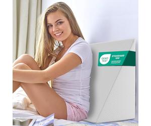 ELONEO Coussin Triangulaire pour Canapé, Lit et Lecture - Oreiller Orthopédique de Soutien Dorsal pour Adultes, Anti-Reflux, Coussin Ergonomique d’Angle avec Mousse de Maintien, 30 × 50 × 60 cm