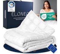 ELONEO Couverture Lestée 155x220 cm 11 kg, certifiée TÜV et Oeko-Tex, Couverture pondérée en Coton 100%