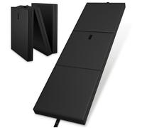 ELONEO Matelas Pliable 1 Personne 90x200 cm - Matelas Imperméable 8 cm Épaisseur, Lit Pliant pour Maison, Camping, Van (Noir)