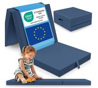 ELONEO Matelas Pliant 65x195 cm, 9 cm de Hauteur, lit d’appoint Pliable pour Enfants et Adultes, idéal pour Les Voyages et Le Camping