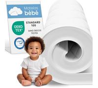 ELONEO Matelas pour enfants, Surmatelas 70x140 cm, 6 cm d'épaisseur, mousse respirante et confortable pour un sommeil sain et sûr