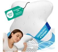 ELONEO oreiller ergonomique mémoire de forme coussin cervical papillon pour dormeurs côté et ventre soutien nuque