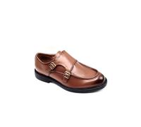 Elong Chaussures à Double Boucle Monk Strap en Cuir, Camel, Style Formel Classique, Modèle 1225 EL0966 (Système Taille Chaussures EU, Adulte, Homme, Numérique, Moyen, 45)