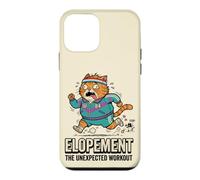 Elopement Planificateur de Mariage rétro années 80 Motif Chat paniqué Coque pour iPhone 12 Mini