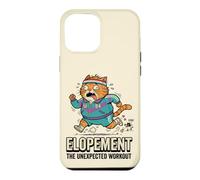 Elopement Planificateur de Mariage rétro années 80 Motif Chat paniqué Coque pour iPhone 12 Pro Max