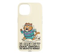 Elopement Planificateur de Mariage rétro années 80 Motif Chat paniqué Coque pour iPhone 15