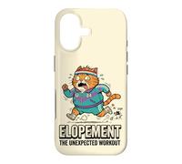 Elopement Planificateur de Mariage rétro années 80 Motif Chat paniqué Coque pour iPhone 17