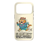 Elopement Planificateur de Mariage rétro années 80 Motif Chat paniqué Coque pour iPhone 17 Pro