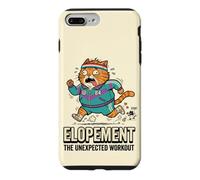 Elopement Planificateur de Mariage rétro années 80 Motif Chat paniqué Coque pour iPhone 7 Plus/8 Plus