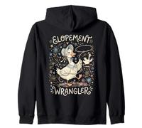 Elopement Wrangler Goose Planificateur de Mariage Humour pour Femme Sweat à Capuche