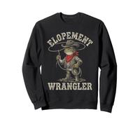 Elopement Wrangler Meme Frog Planificateur de Mariage Cowboy Sweatshirt