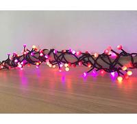 ëlopop Guirlande Lumineuse Extérieure et Intérieure Halloween I 120 Mini Perles Colorées I LED Multicolores I Longueur de 6m I Waterproof Indice IP44 I Jardin Terrasse Déco Sapin de Noël - ELUME