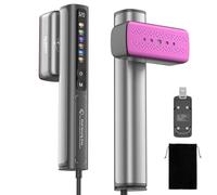 ELORTI Défroisseur vapeur portable pour vêtements, 1200 W double tension | Capteur SmartTouch, modes 6 en 1 et LED, fer à vapeur 2 en 1, chauffage 15 s, 100-240 V, pour voyage en Europe mondiale